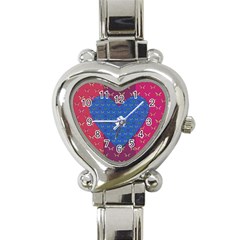 Butterfly Heart Pattern Heart Italian Charm Watch by Simbadda