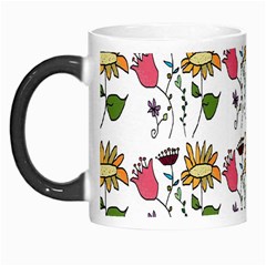 Handmade Pattern With Crazy Flowers Morph Mugs by Simbadda