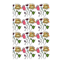 Handmade Pattern With Crazy Flowers Shower Curtain 48  X 72  (small)  by Simbadda