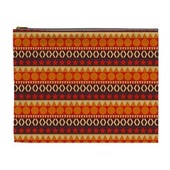 Abstract Lines Seamless Pattern Cosmetic Bag (xl) by Simbadda