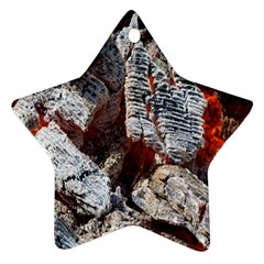 Wooden Hot Ashes Pattern Ornament (Star)