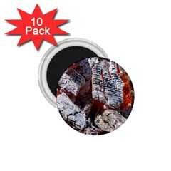 Wooden Hot Ashes Pattern 1.75  Magnets (10 pack) 