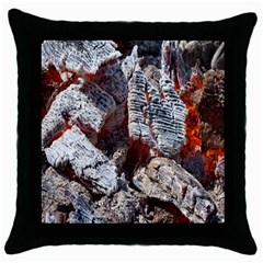 Wooden Hot Ashes Pattern Throw Pillow Case (Black)