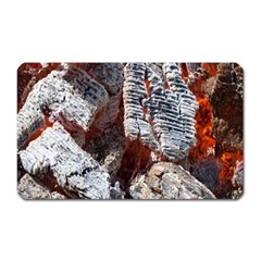 Wooden Hot Ashes Pattern Magnet (Rectangular)