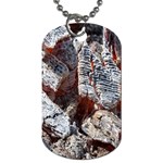 Wooden Hot Ashes Pattern Dog Tag (One Side) Front