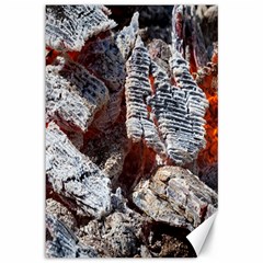 Wooden Hot Ashes Pattern Canvas 12  X 18   by Simbadda