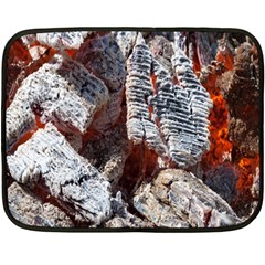 Wooden Hot Ashes Pattern Fleece Blanket (Mini)