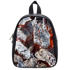 Wooden Hot Ashes Pattern School Bags (Small) 