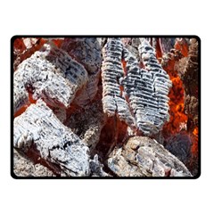 Wooden Hot Ashes Pattern Fleece Blanket (Small)