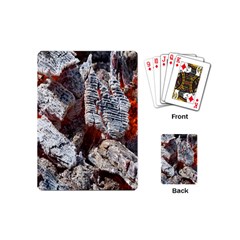 Wooden Hot Ashes Pattern Playing Cards (Mini) 