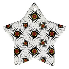 Pearly Pattern Half Tone Background Ornament (star) by Simbadda