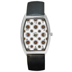 Pearly Pattern Half Tone Background Barrel Style Metal Watch by Simbadda