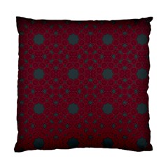 Blue Hot Pink Pattern With Woody Circles Standard Cushion Case (two Sides) by Simbadda