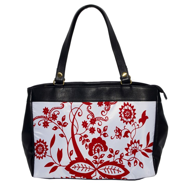 Red Vintage Floral Flowers Decorative Pattern Clipart Office Handbags