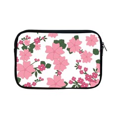 Vintage Floral Wallpaper Background In Shades Of Pink Apple Ipad Mini Zipper Cases by Simbadda