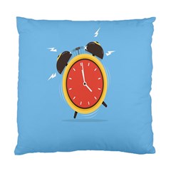 Alarm Clock Weker Time Red Blue Standard Cushion Case (one Side)