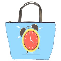 Alarm Clock Weker Time Red Blue Bucket Bags