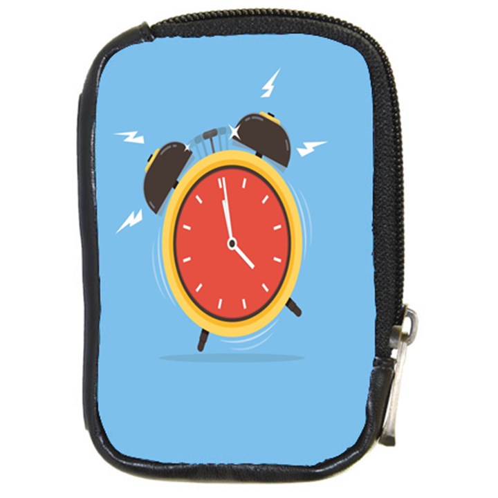 Alarm Clock Weker Time Red Blue Compact Camera Cases