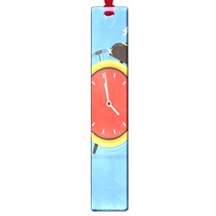 Alarm Clock Weker Time Red Blue Large Book Marks