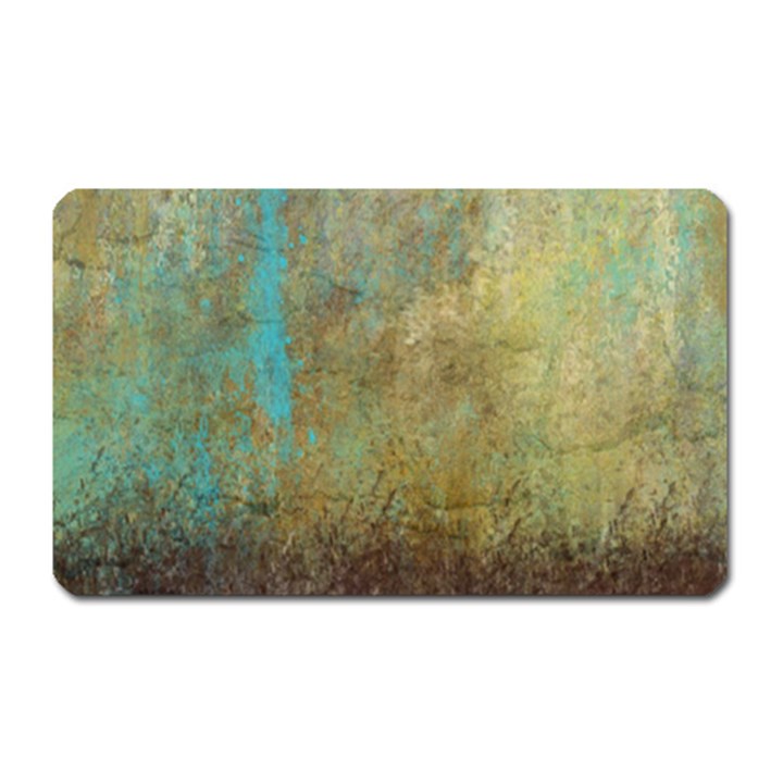 Aqua Textured Abstract Magnet (Rectangular)