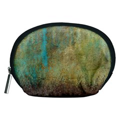 Aqua Textured Abstract Accessory Pouches (medium)  by digitaldivadesigns