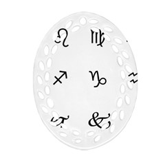 Set Of Black Web Dings On White Background Abstract Symbols Ornament (oval Filigree) by Amaryn4rt