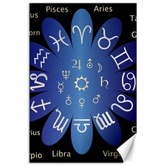 Astrology Birth Signs Chart Canvas 24  X 36 