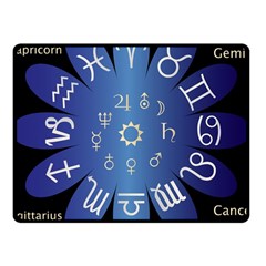 Astrology Birth Signs Chart Fleece Blanket (small)