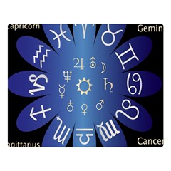 Astrology Birth Signs Chart Double Sided Flano Blanket (large)  by Amaryn4rt