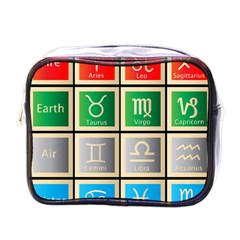Set Of The Twelve Signs Of The Zodiac Astrology Birth Symbols Mini Toiletries Bags by Amaryn4rt