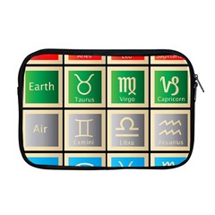 Set Of The Twelve Signs Of The Zodiac Astrology Birth Symbols Apple Macbook Pro 17  Zipper Case