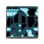 A Completely Seamless Background Design Circuitry Memory Card Reader (Square) Front