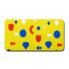 Circle Triangle Red Blue Yellow White Sign Medium Bar Mats by Alisyart