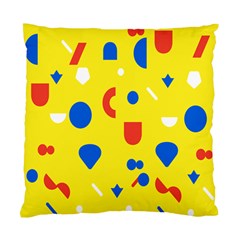 Circle Triangle Red Blue Yellow White Sign Standard Cushion Case (two Sides)