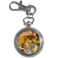 Symbols On Gradient Background Embossed Key Chain Watches by Amaryn4rt