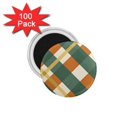 Autumn Plaid 1.75  Magnets (100 pack) 