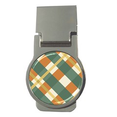 Autumn Plaid Money Clips (Round) 