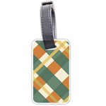 Autumn Plaid Luggage Tags (One Side)  Front