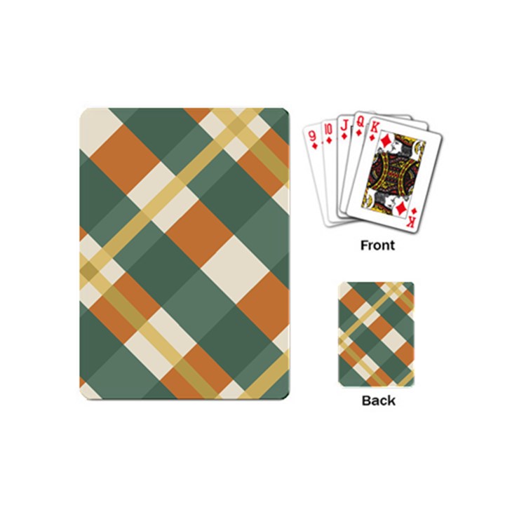 Autumn Plaid Playing Cards (Mini) 