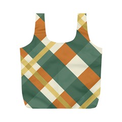 Autumn Plaid Full Print Recycle Bags (M) 