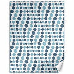 Circle Blue Grey Line Waves Canvas 18  X 24   by Alisyart