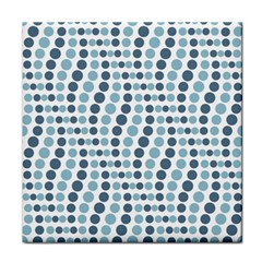 Circle Blue Grey Line Waves Face Towel