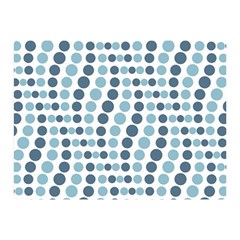 Circle Blue Grey Line Waves Double Sided Flano Blanket (mini)  by Alisyart