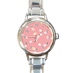 Drug Pink Round Italian Charm Watch by Alisyart