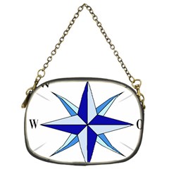 Compass Blue Star Chain Purses (one Side) 