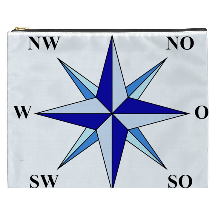 Compass Blue Star Cosmetic Bag (XXXL) 