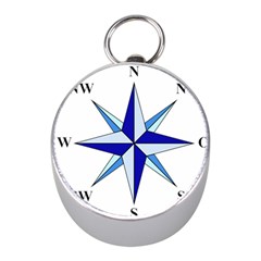 Compass Blue Star Mini Silver Compasses by Alisyart