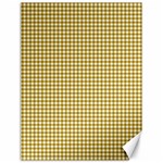 Golden Yellow Tablecloth Plaid Line Canvas 12  x 16   11.86 x15.41  Canvas - 1