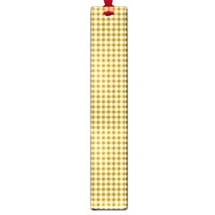 Golden Yellow Tablecloth Plaid Line Large Book Marks