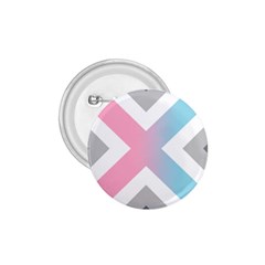 Flag X Blue Pink Grey White Chevron 1.75  Buttons